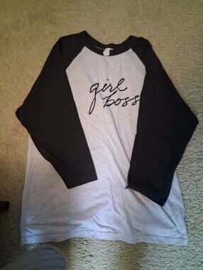 Women's girl boss 3/4 length sleeve shirt